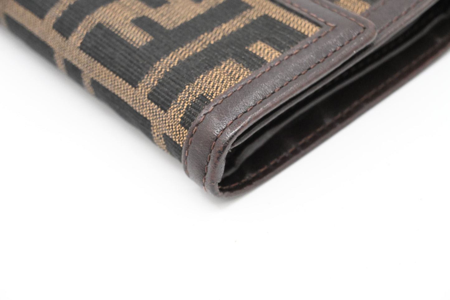 Fendi Compact Wallet in Zucca Canvas