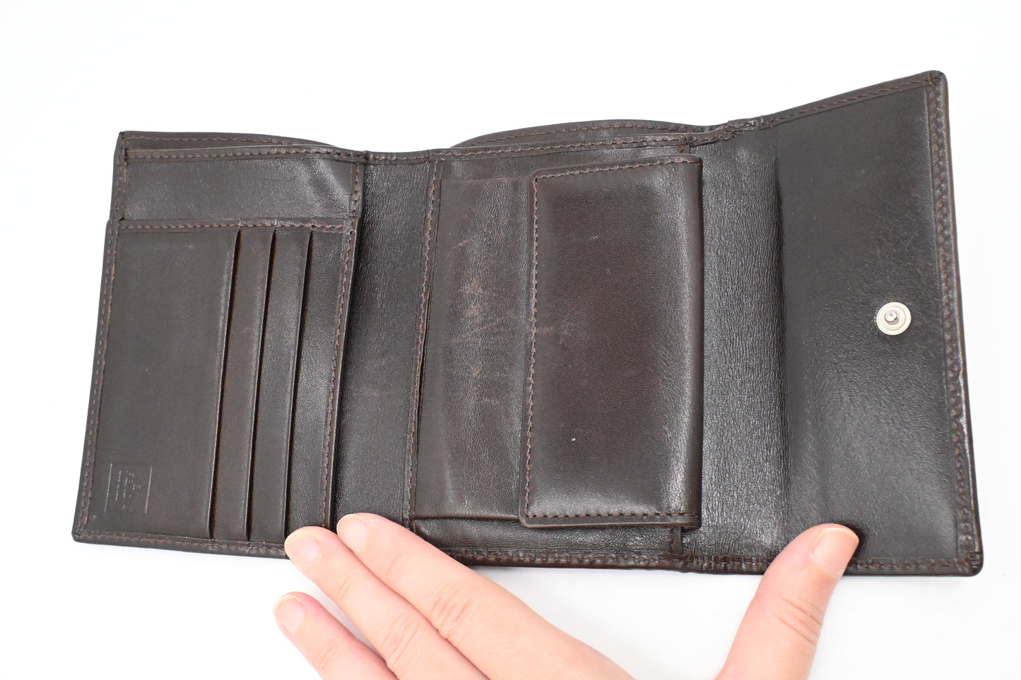 Fendi Compact Wallet in Zucca Canvas