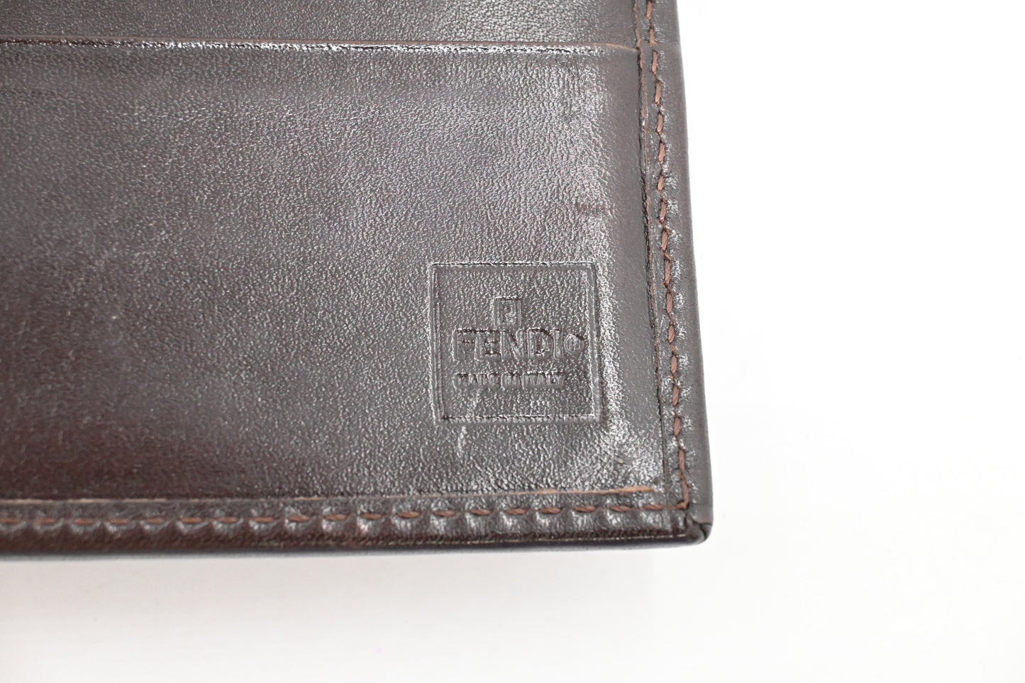 Fendi Compact Wallet in Zucca Canvas