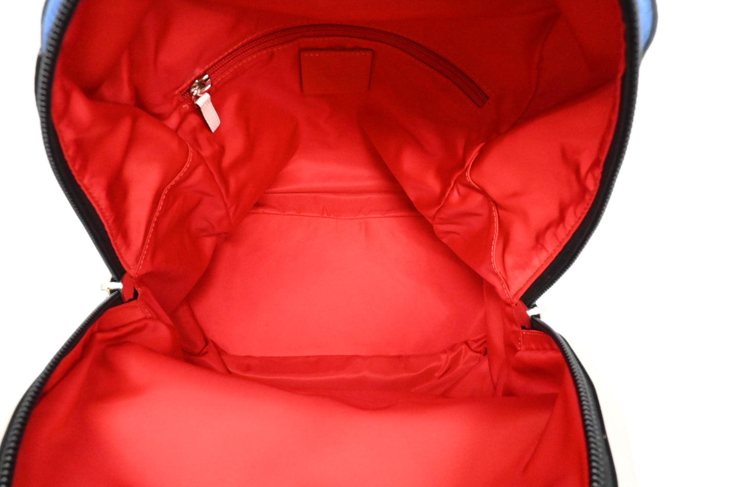 Louboutin Backloubi Backpack in Blue Velvet