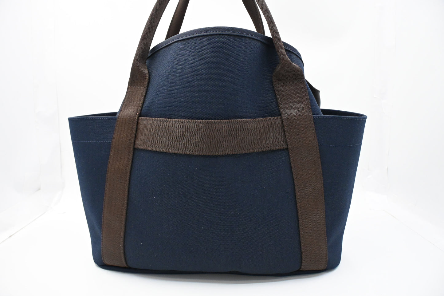 Hermes Sac de Pansage/Grooming Bag in Navy Blue Canvas