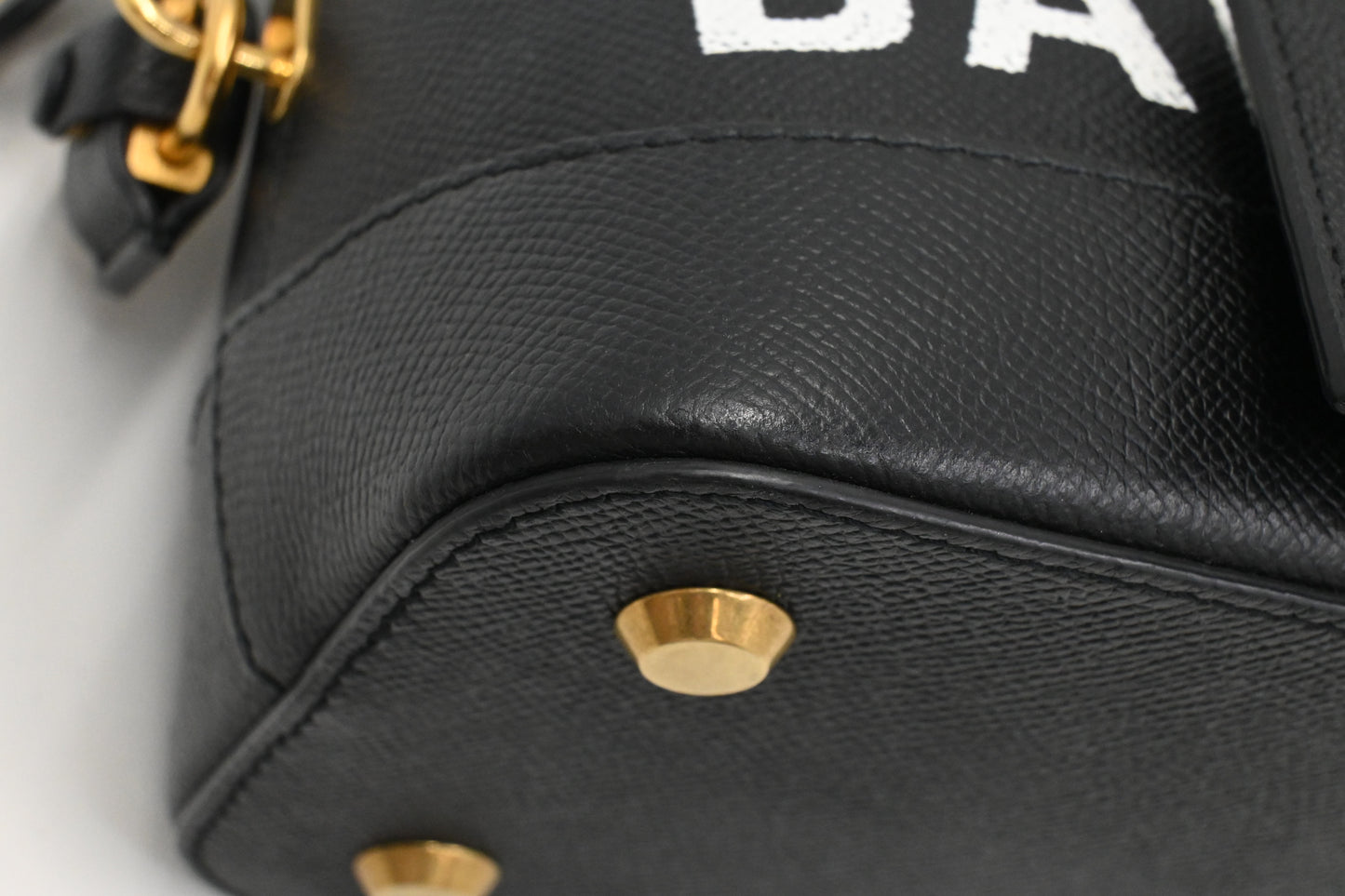 Balenciaga Ville Top-Handle Bag in Black Leather