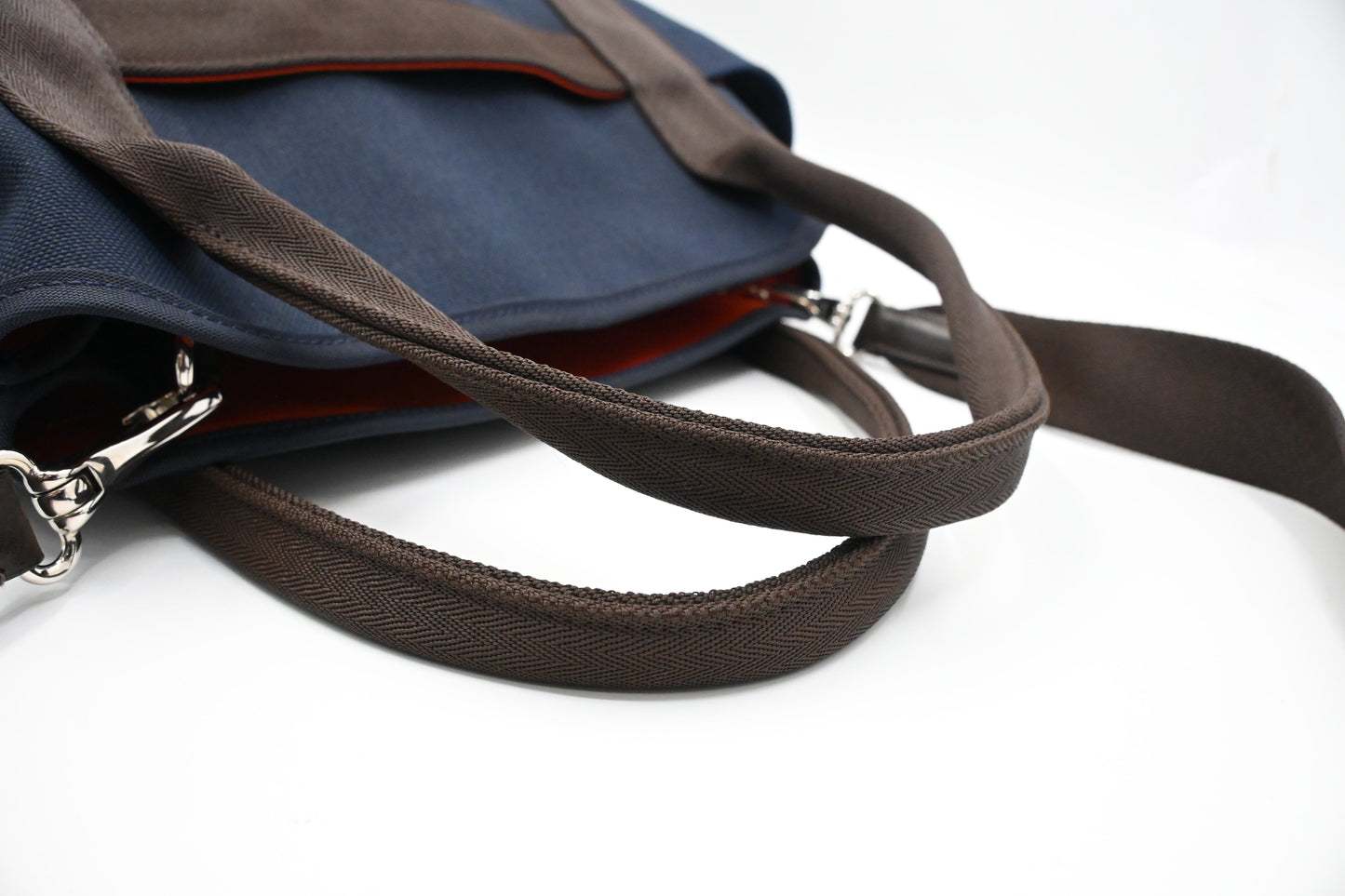 Hermes Sac de Pansage/Grooming Bag in Navy Blue Canvas