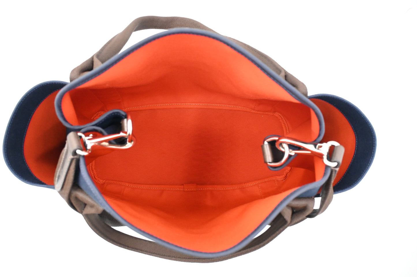 Hermes Sac de Pansage/Grooming Bag in Navy Blue Canvas