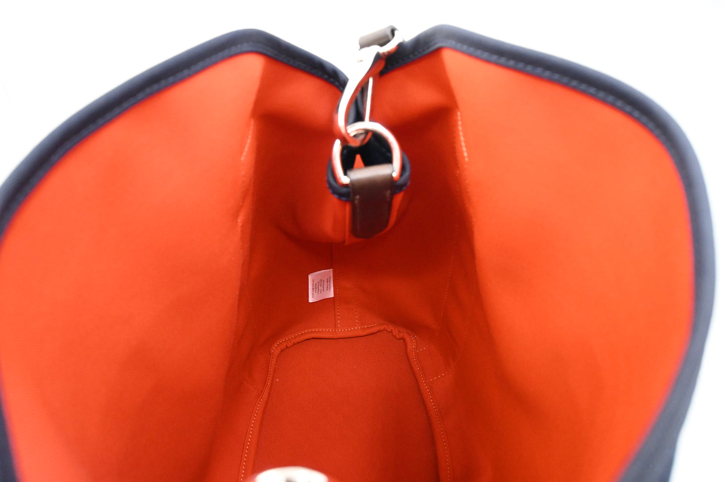 Hermes Sac de Pansage/Grooming Bag in Navy Blue Canvas