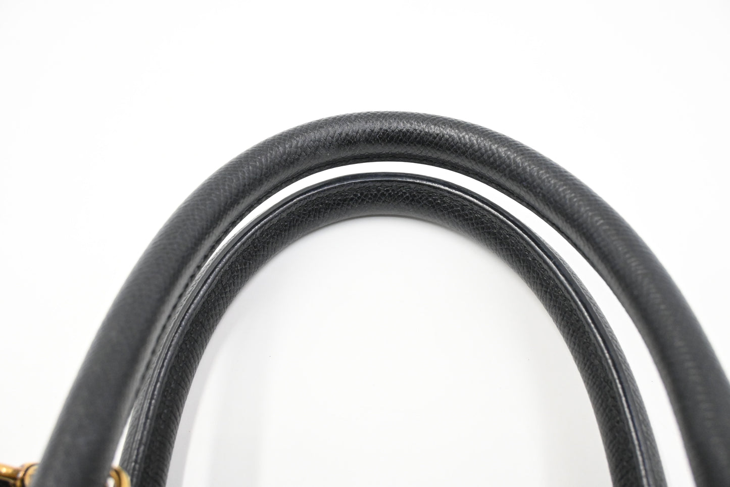 Balenciaga Ville Top-Handle Bag in Black Leather