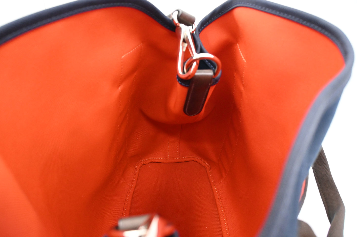 Hermes Sac de Pansage/Grooming Bag in Navy Blue Canvas