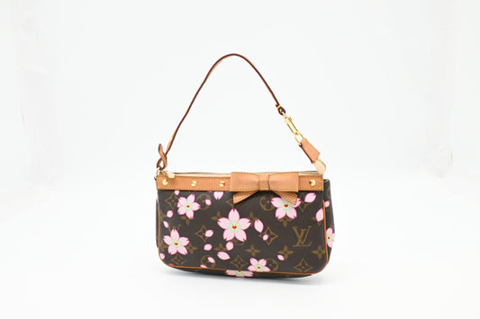 Louis Vuitton Pochette Accessoires in Cherry Blossom Monogram Canvas