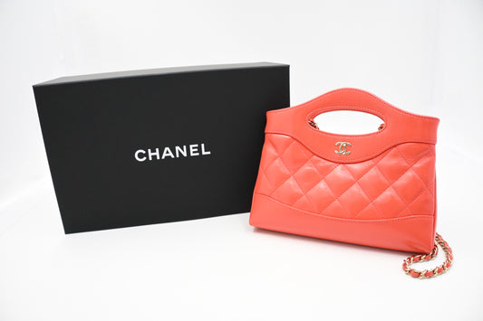 Chanel 31 Mini in Coral Leather