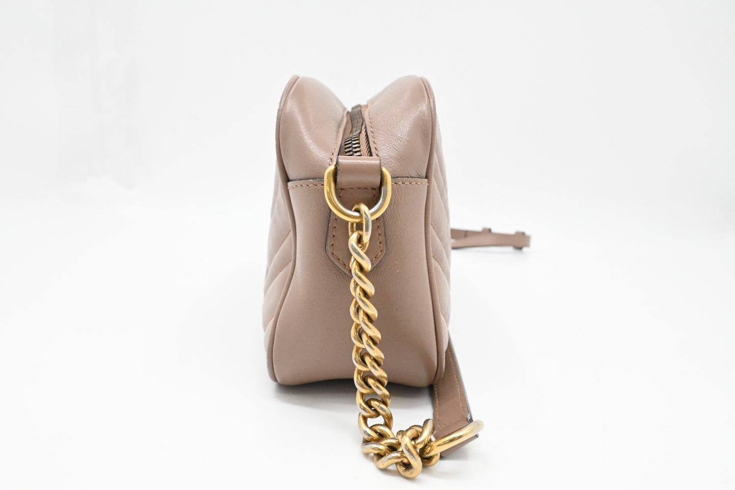 Gucci Marmont Crossbody in Porcelain Rose Leather