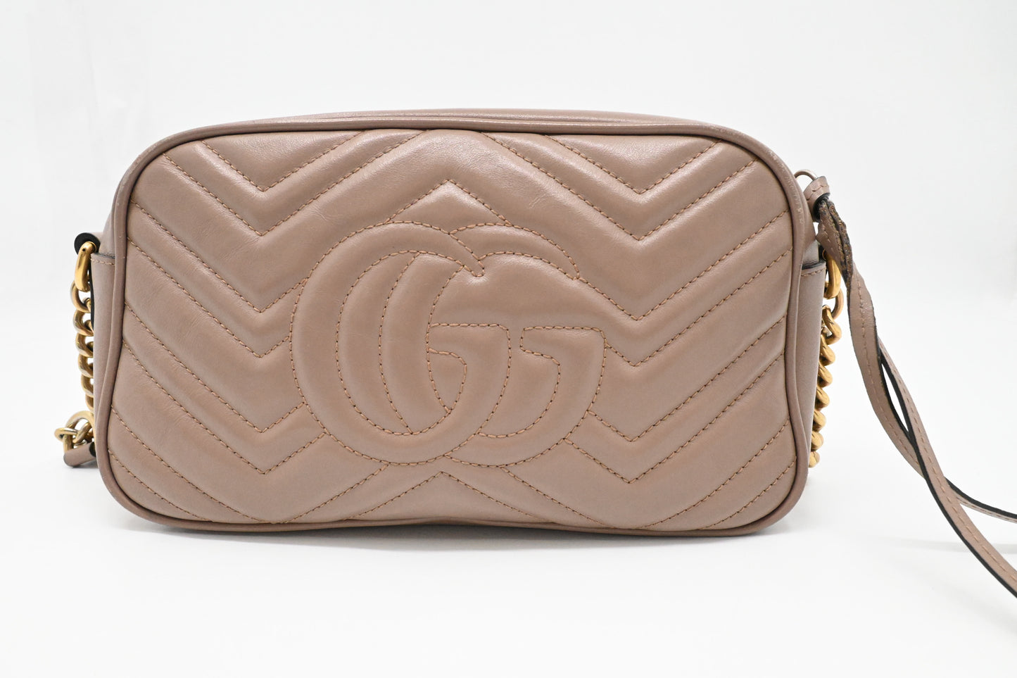 Gucci Marmont Crossbody in Porcelain Rose Leather