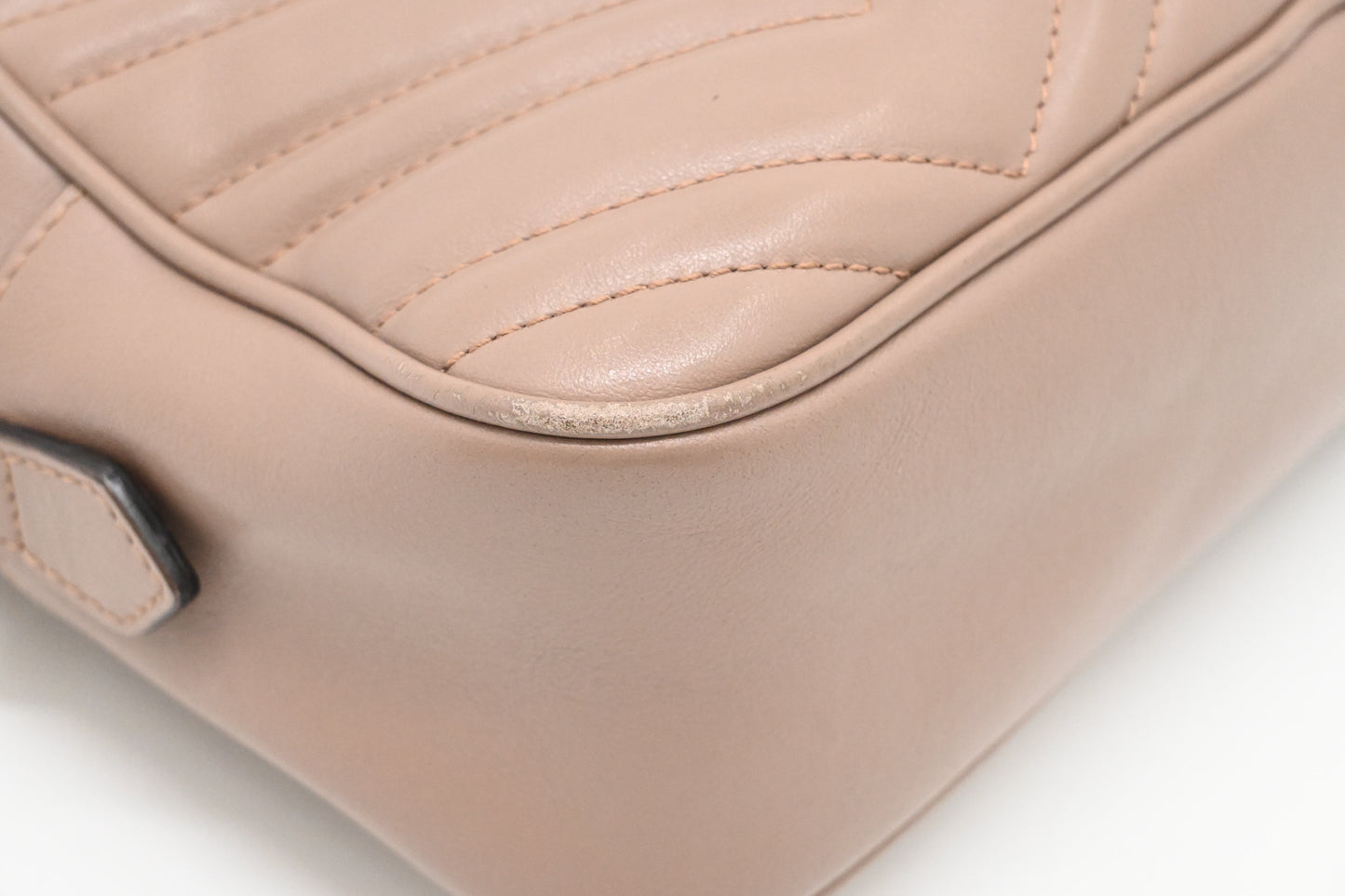 Gucci Marmont Crossbody in Porcelain Rose Leather