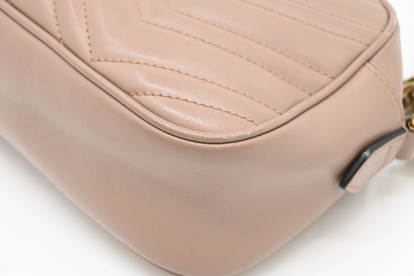 Gucci Marmont Crossbody in Porcelain Rose Leather