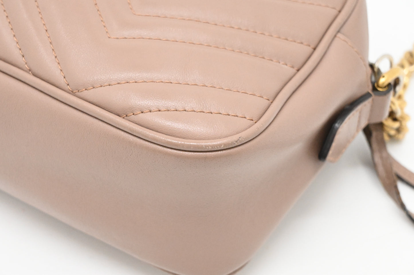 Gucci Marmont Crossbody in Porcelain Rose Leather