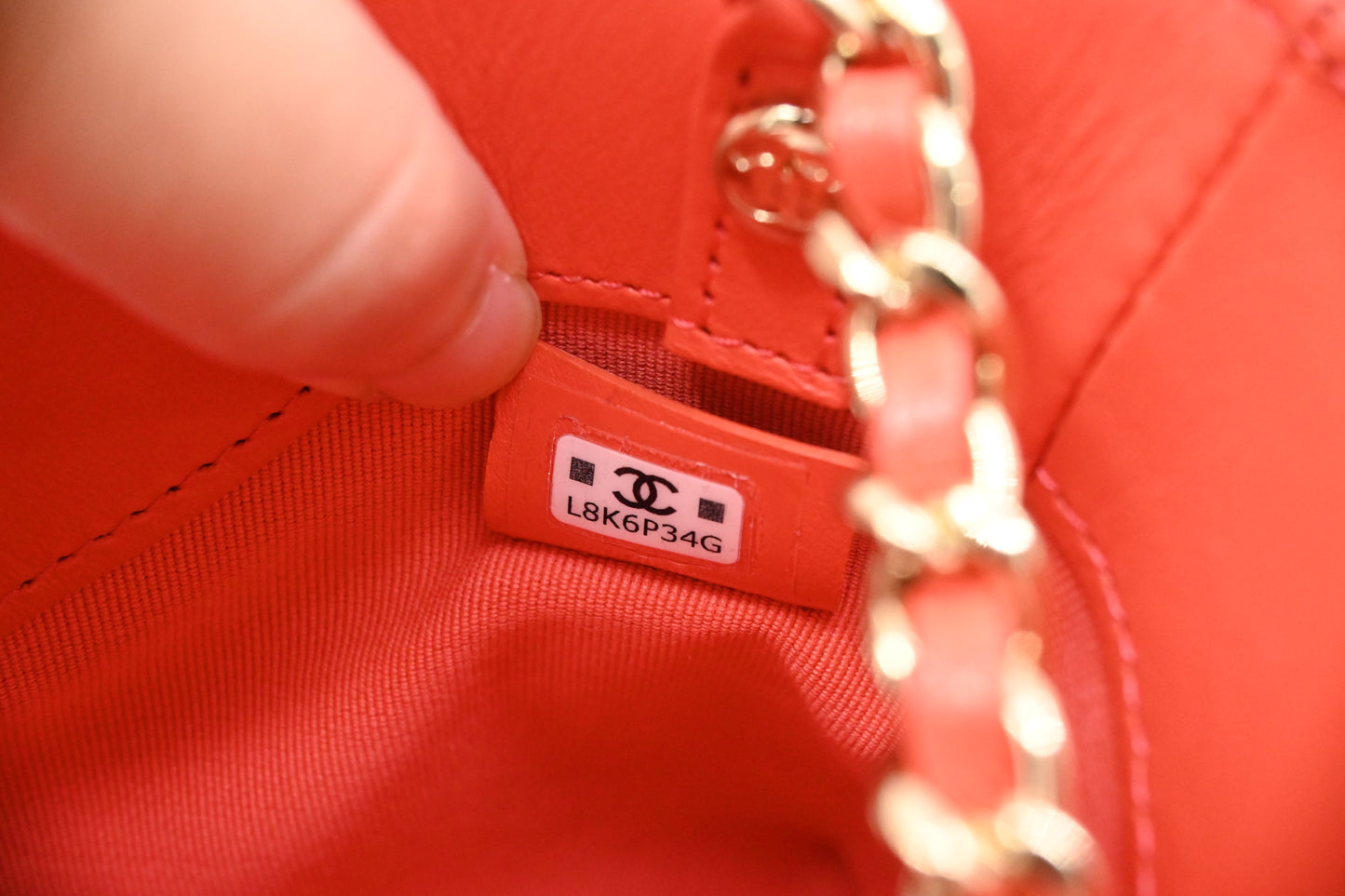 Chanel 31 Mini in Coral Leather