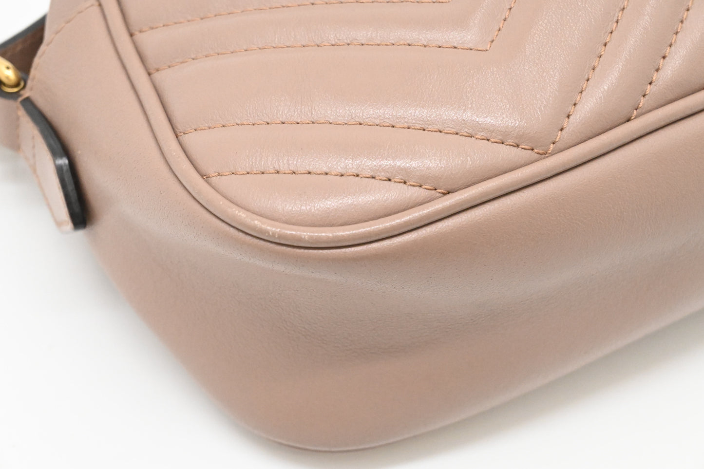 Gucci Marmont Crossbody in Porcelain Rose Leather