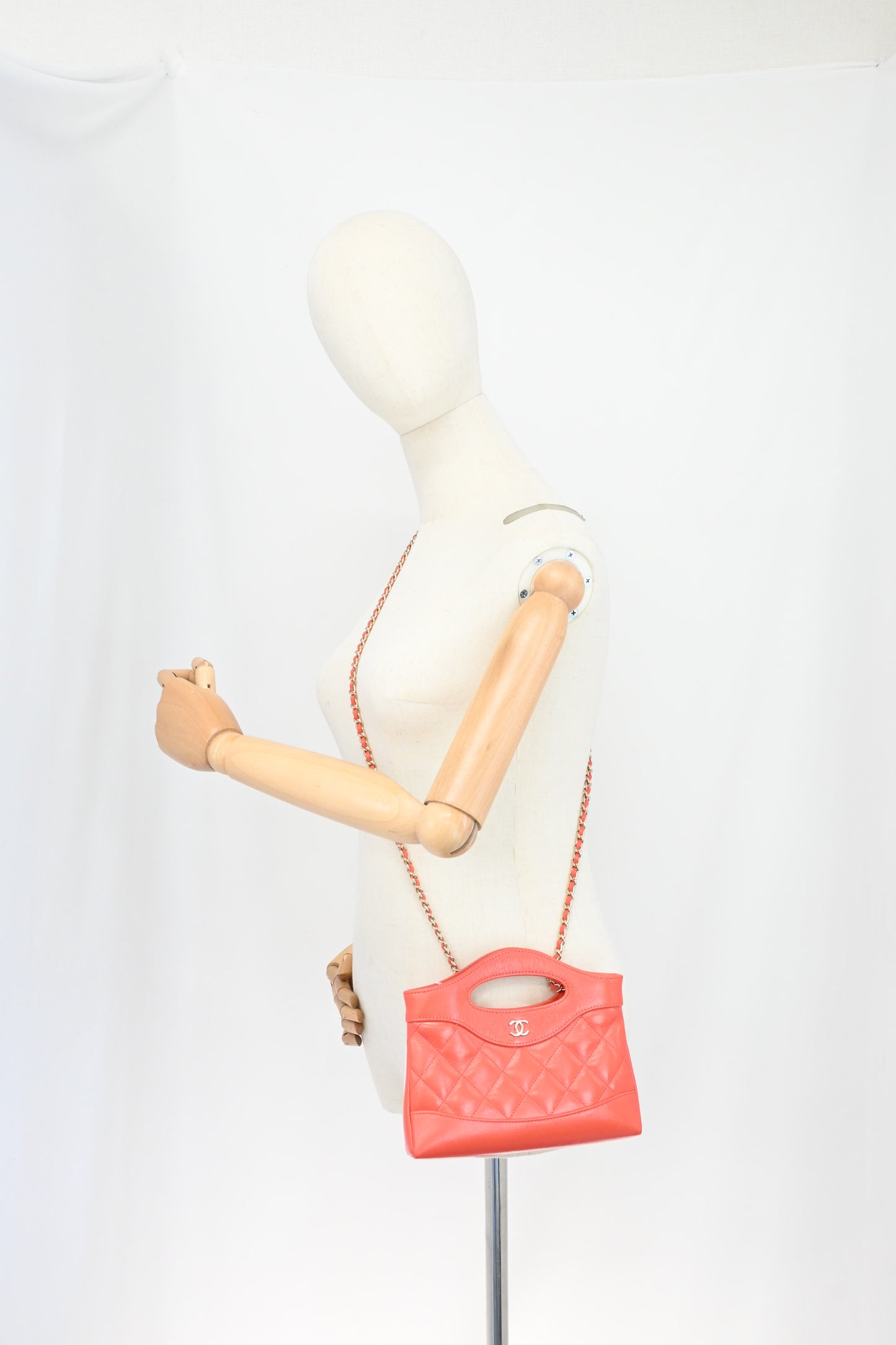 Chanel 31 Mini in Coral Leather