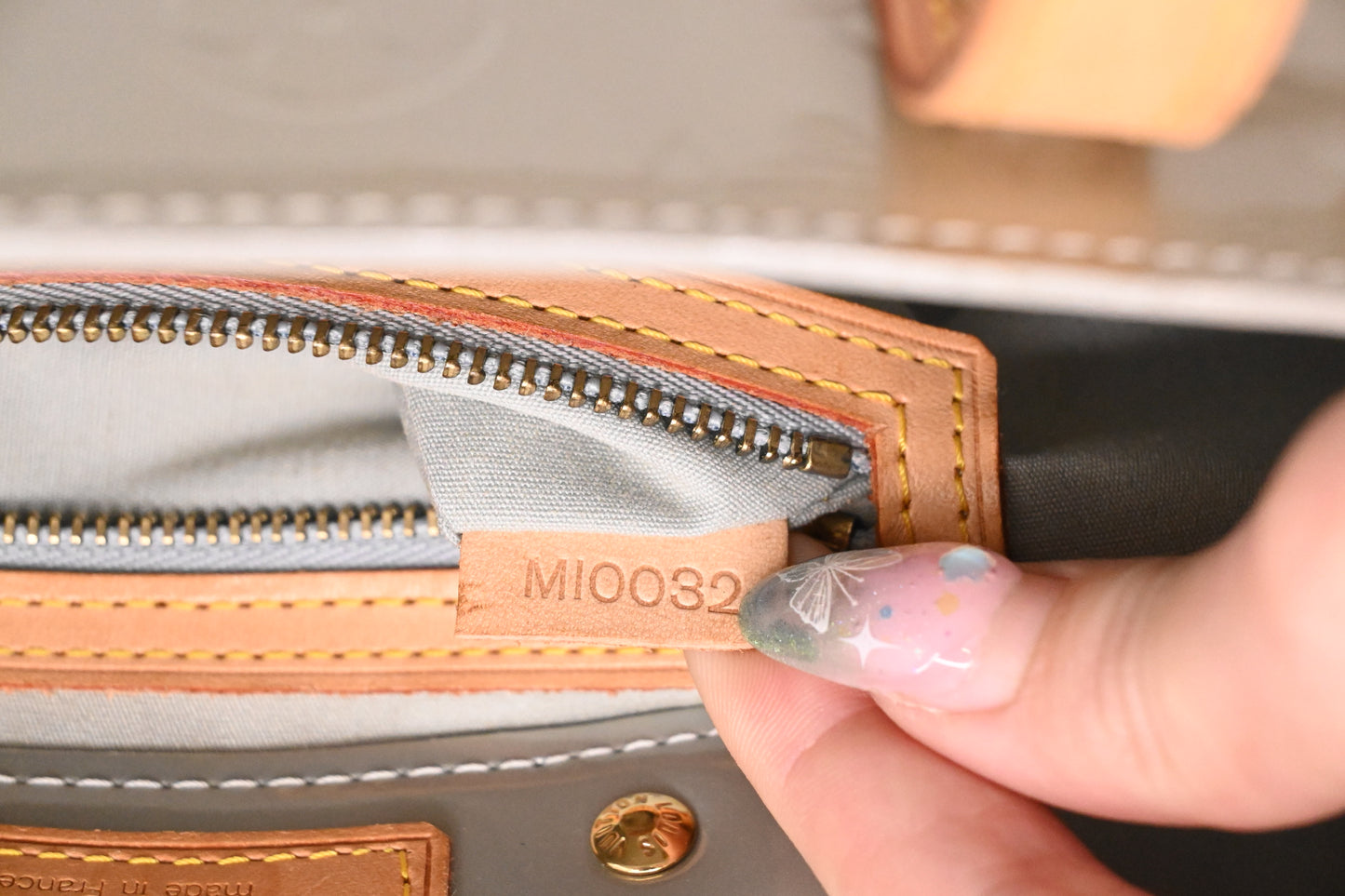 Louis Vuitton Reade PM in Light Blue Vernis Leather