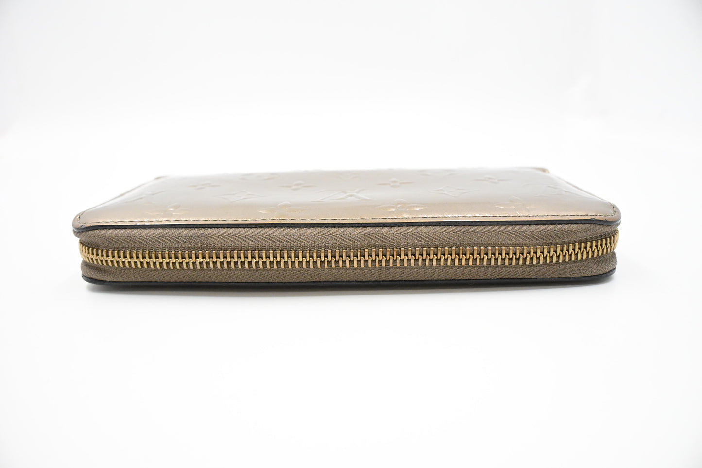 Louis Vuitton Zippy Wallet in Bronze Vernis Leather