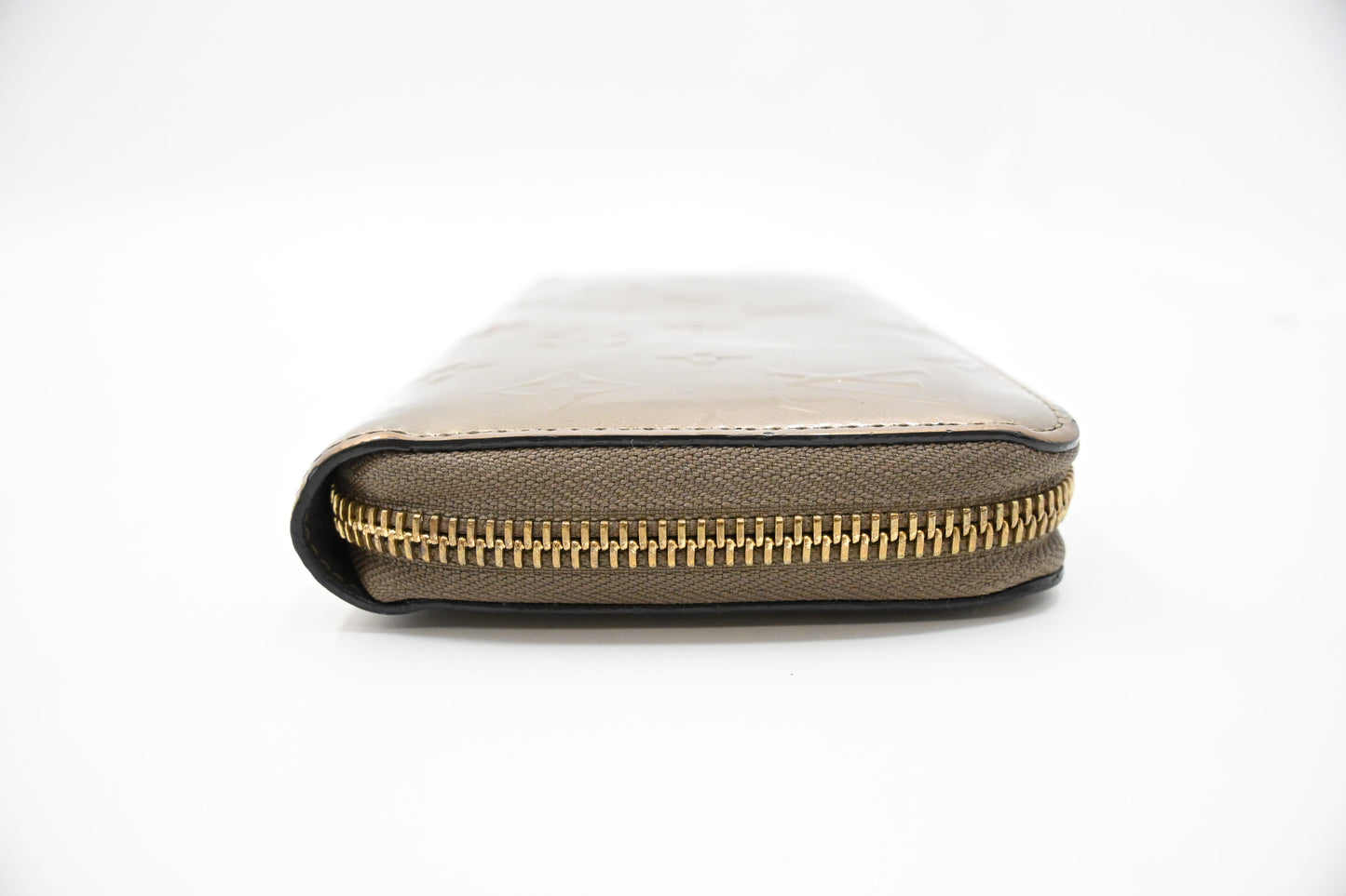 Louis Vuitton Zippy Wallet in Bronze Vernis Leather