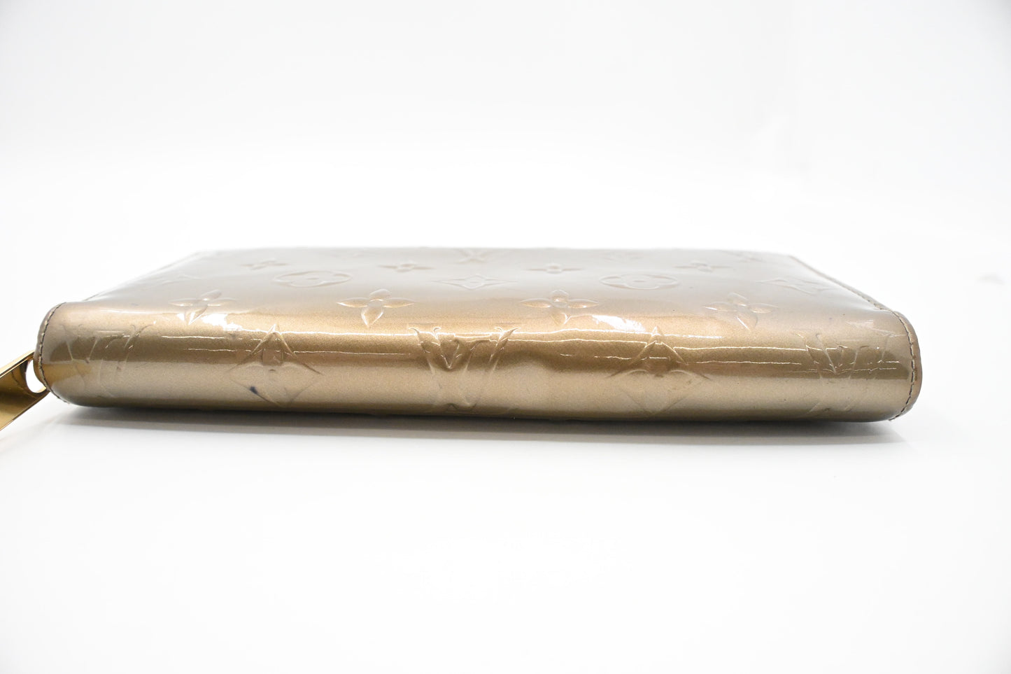 Louis Vuitton Zippy Wallet in Bronze Vernis Leather