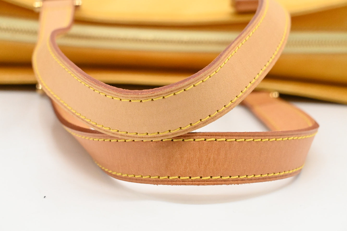 Louis Vuitton Columbus in Yellow Vernis Leather