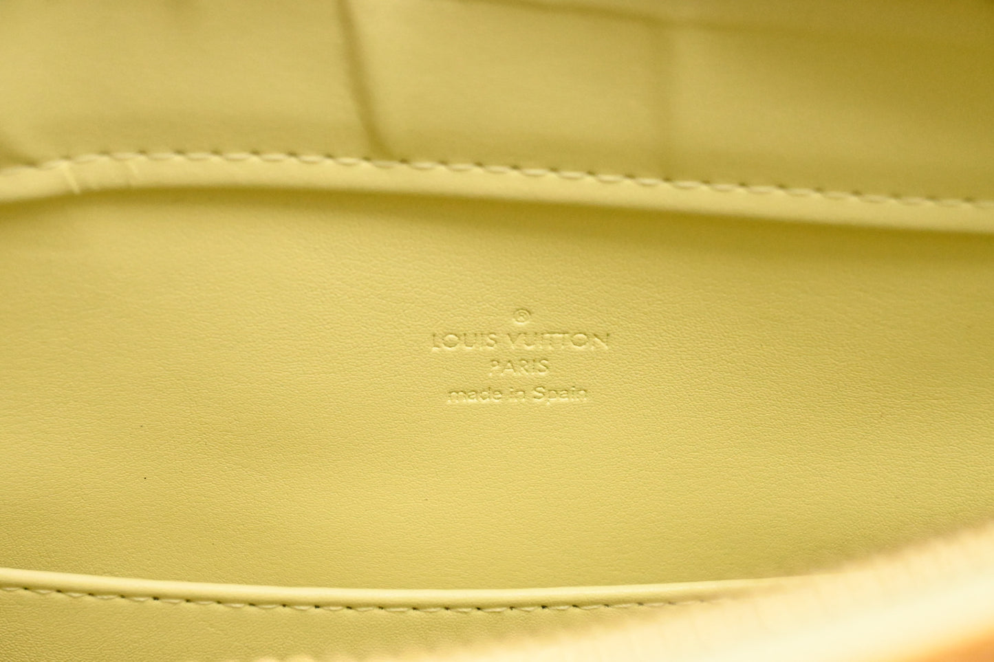 Louis Vuitton Columbus in Yellow Vernis Leather
