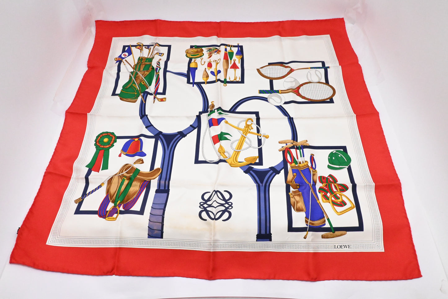 Loewe Racket Scarf in Silk