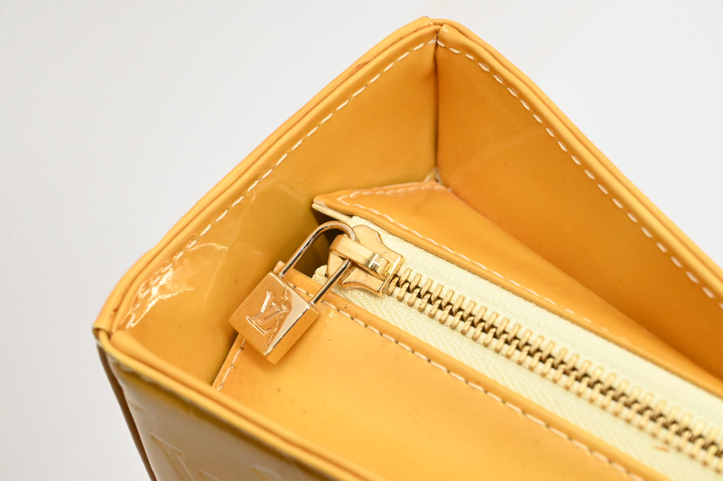 Louis Vuitton Columbus in Yellow Vernis Leather