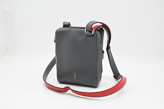 Louboutin Benech Reporter in Grey Leather