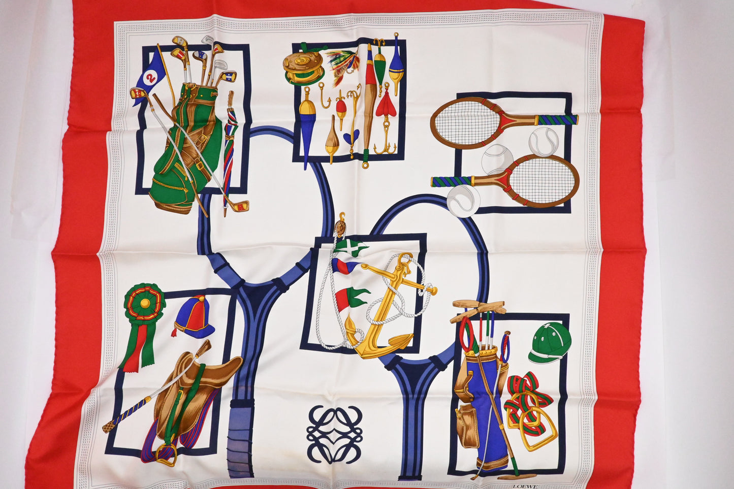 Loewe Racket Scarf in Silk