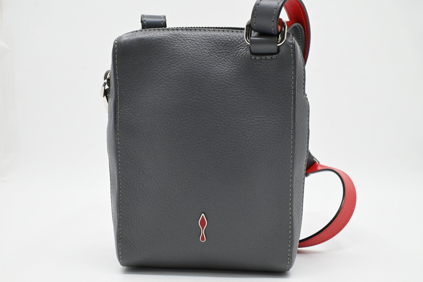 Louboutin Benech Reporter in Grey Leather