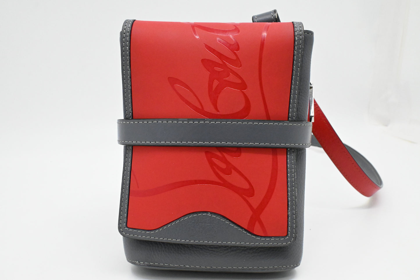 Louboutin Benech Reporter in Grey Leather