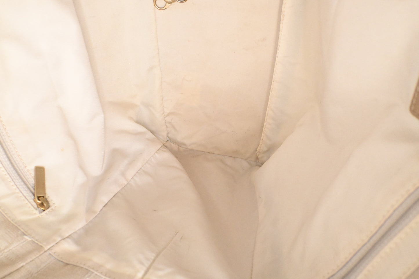 Chanel New Travel Line Tote Bag in Beige Canvas
