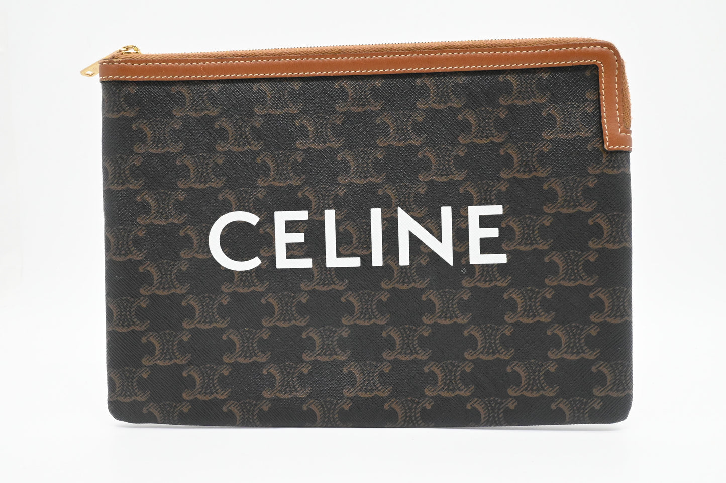 Celine Clutch in Triomphe Canvas
