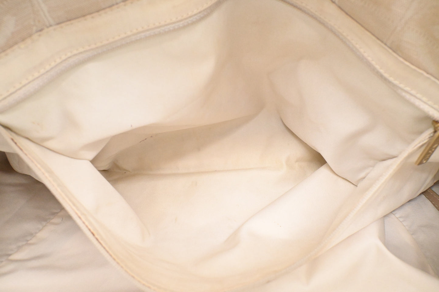 Chanel New Travel Line Tote Bag in Beige Canvas
