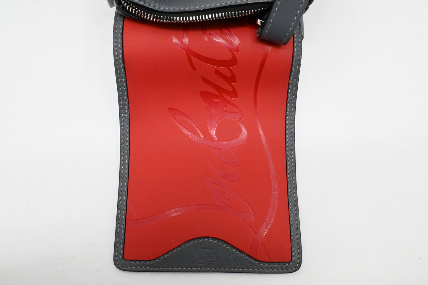 Louboutin Benech Reporter in Grey Leather