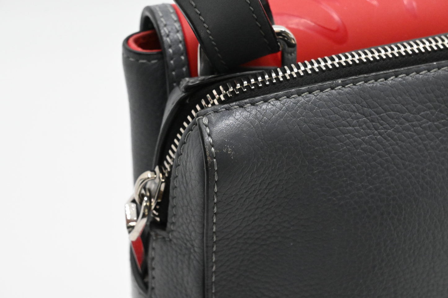 Louboutin Benech Reporter in Grey Leather