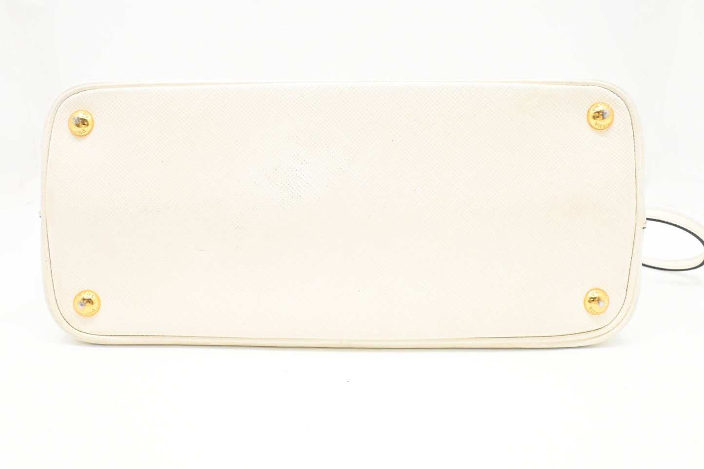 Prada Medium Handbag in White Saffiano Leather