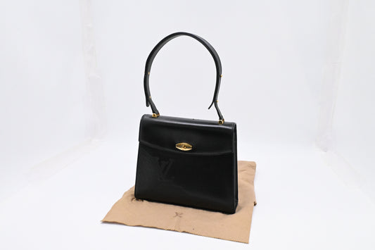 Louis Vuitton Sparte Shoulder Bag in Black Partial Grain Leather