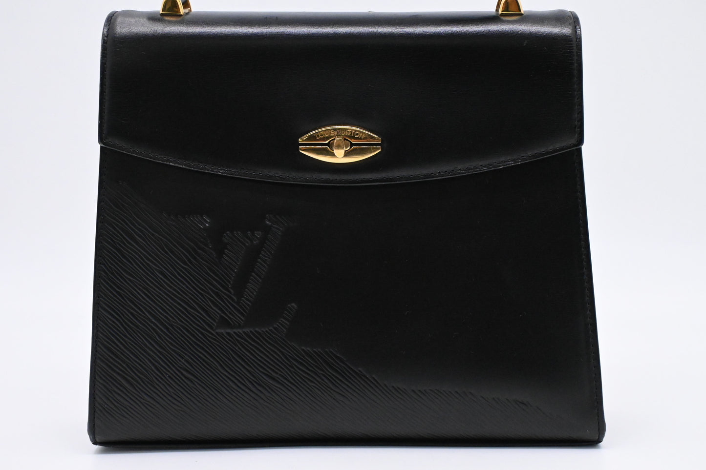 Louis Vuitton Sparte Shoulder Bag in Black Partial Grain Leather