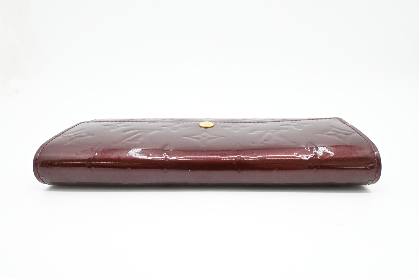 Louis Vuitton Sarah Wallet in Amarante Vernis Leather