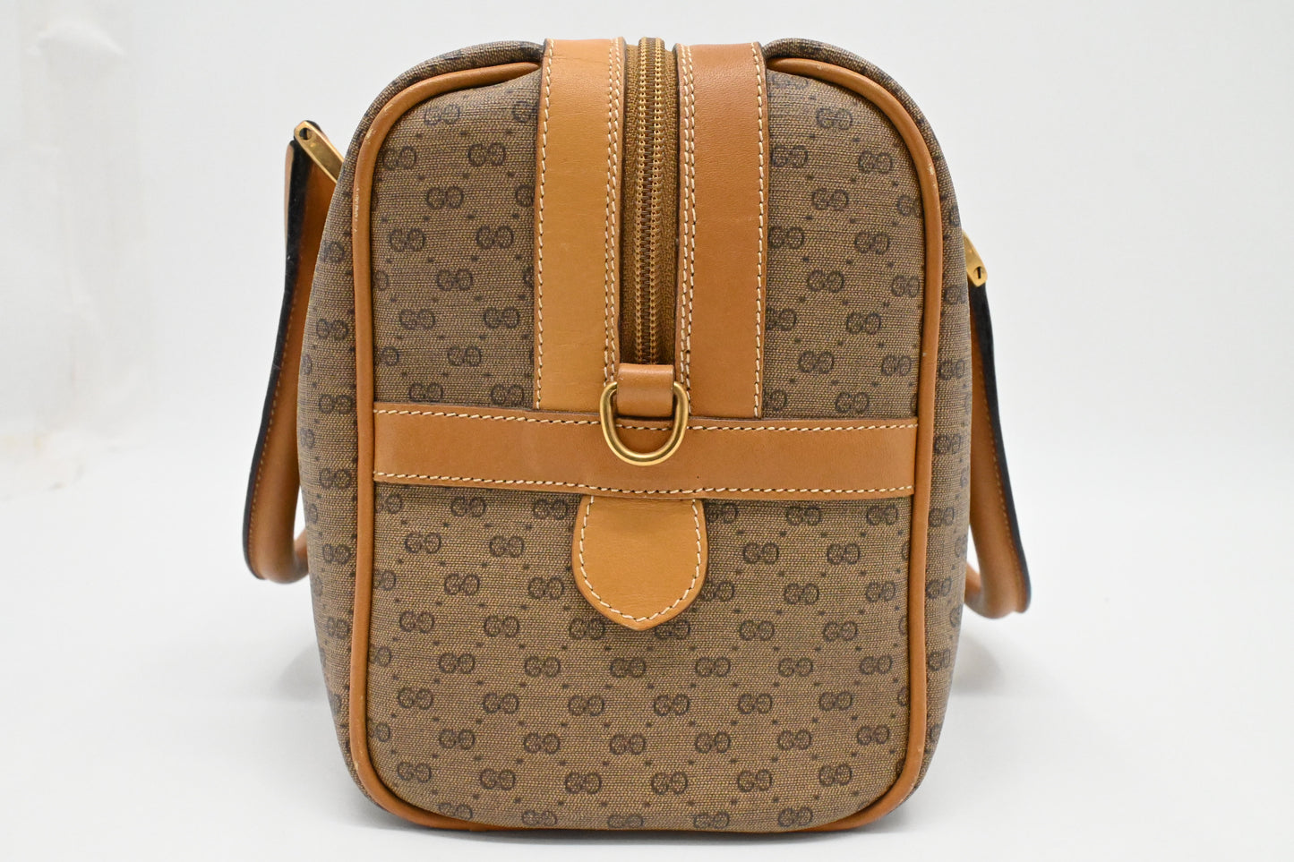 Gucci Boston Bag in Micro GG Coated Canvas