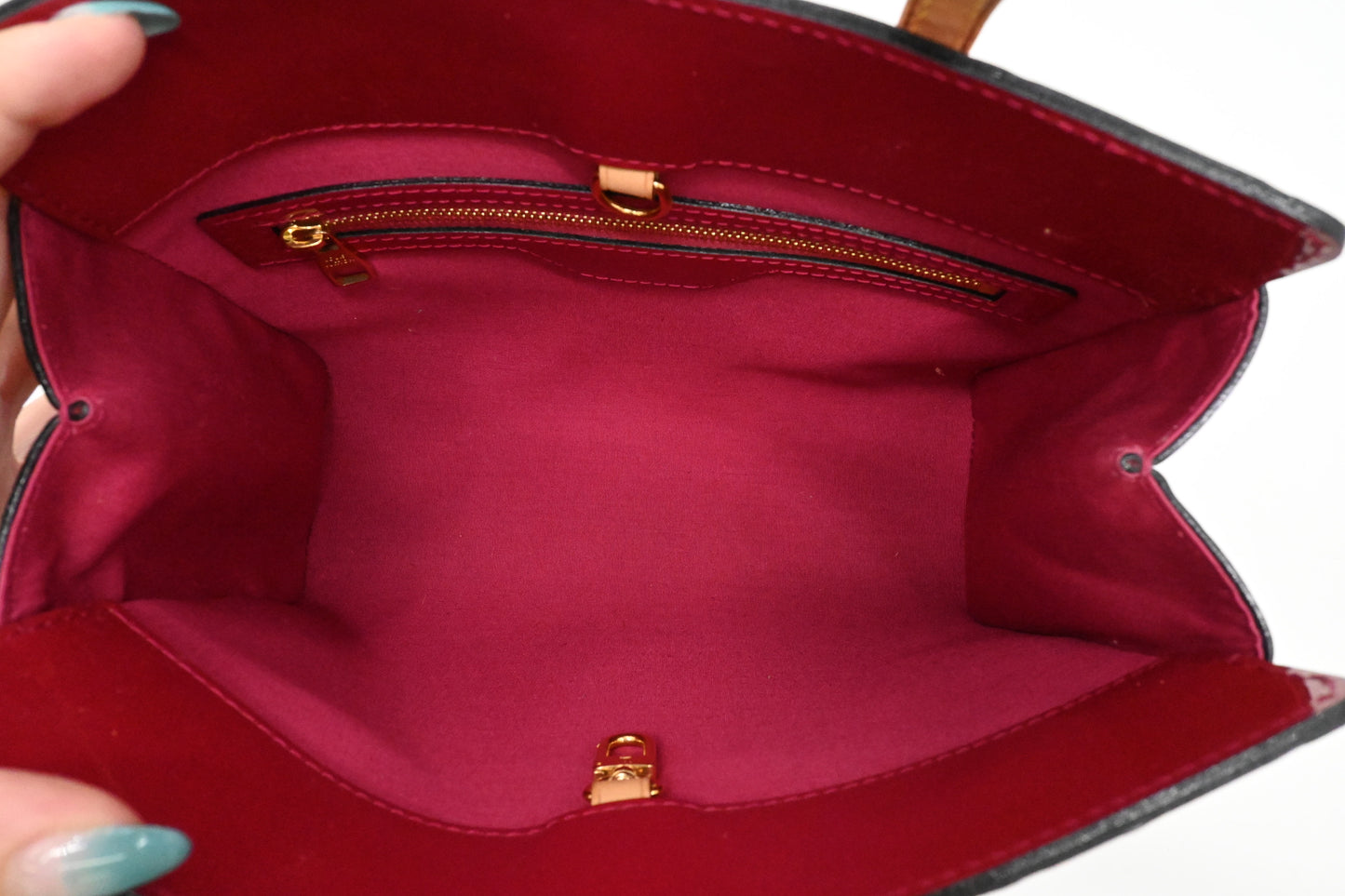 Louis Vuitton Catalina in Indian Rose Vernis Leather