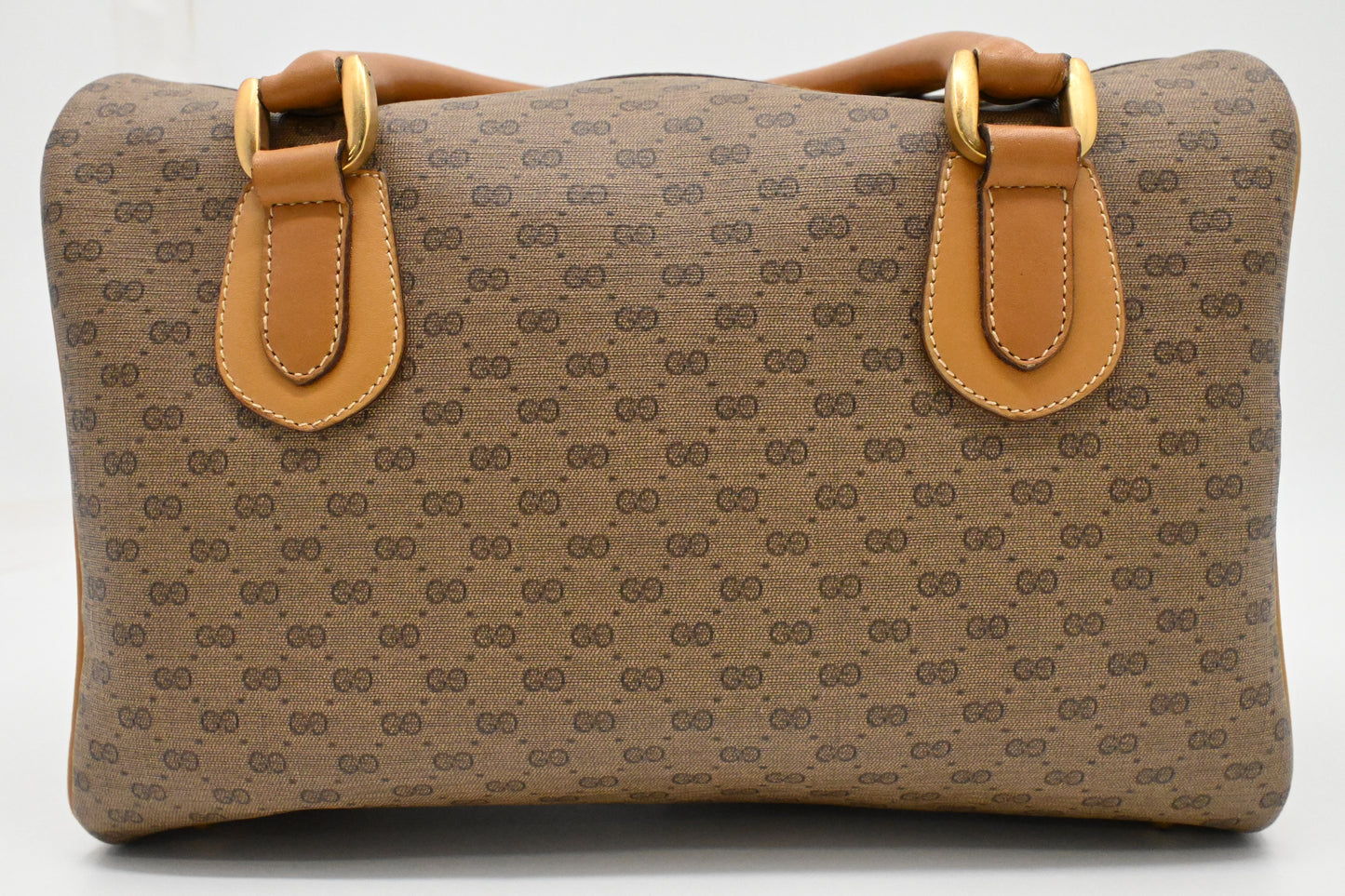 Gucci Boston Bag in Micro GG Coated Canvas