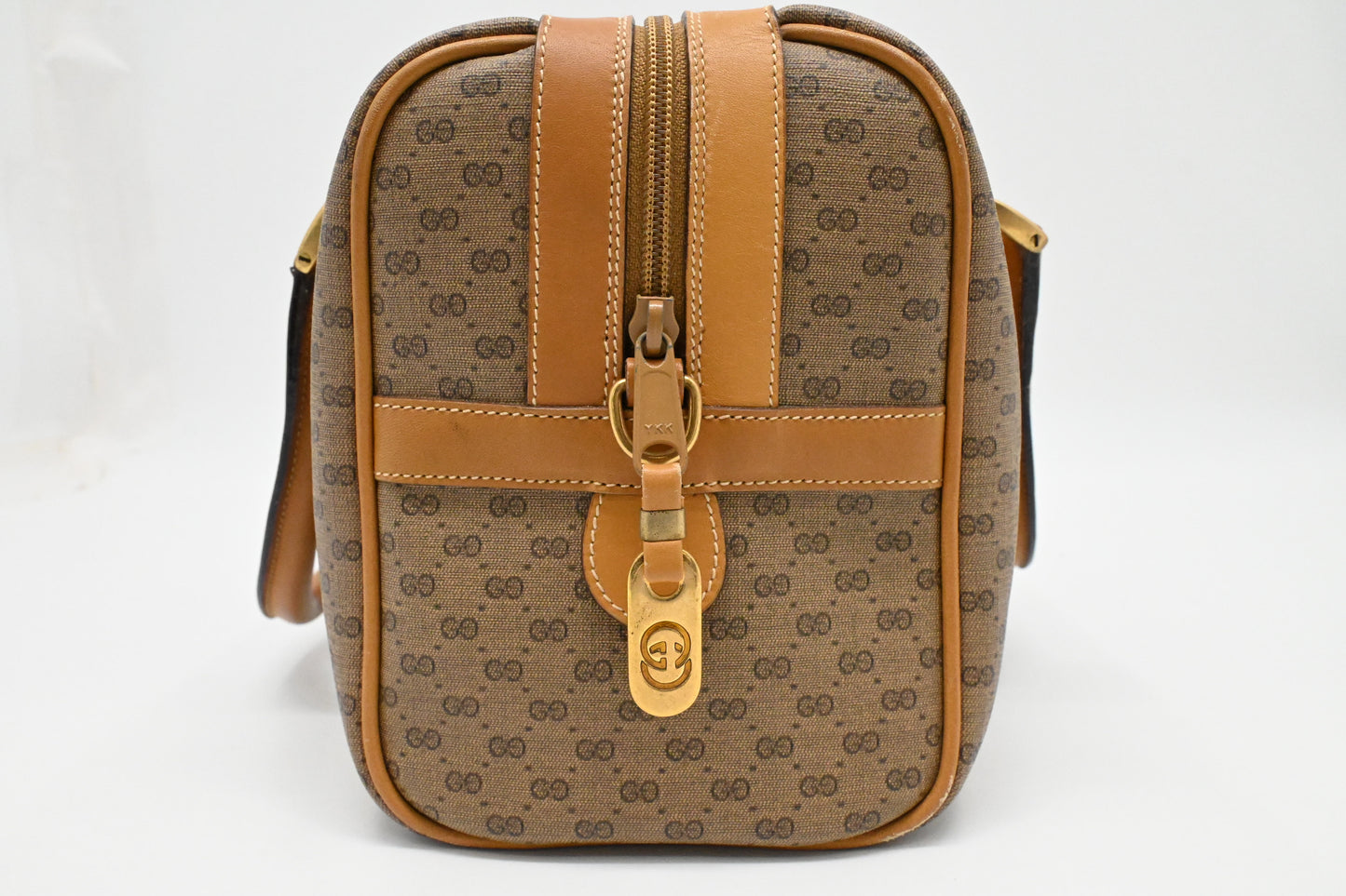 Gucci Boston Bag in Micro GG Coated Canvas
