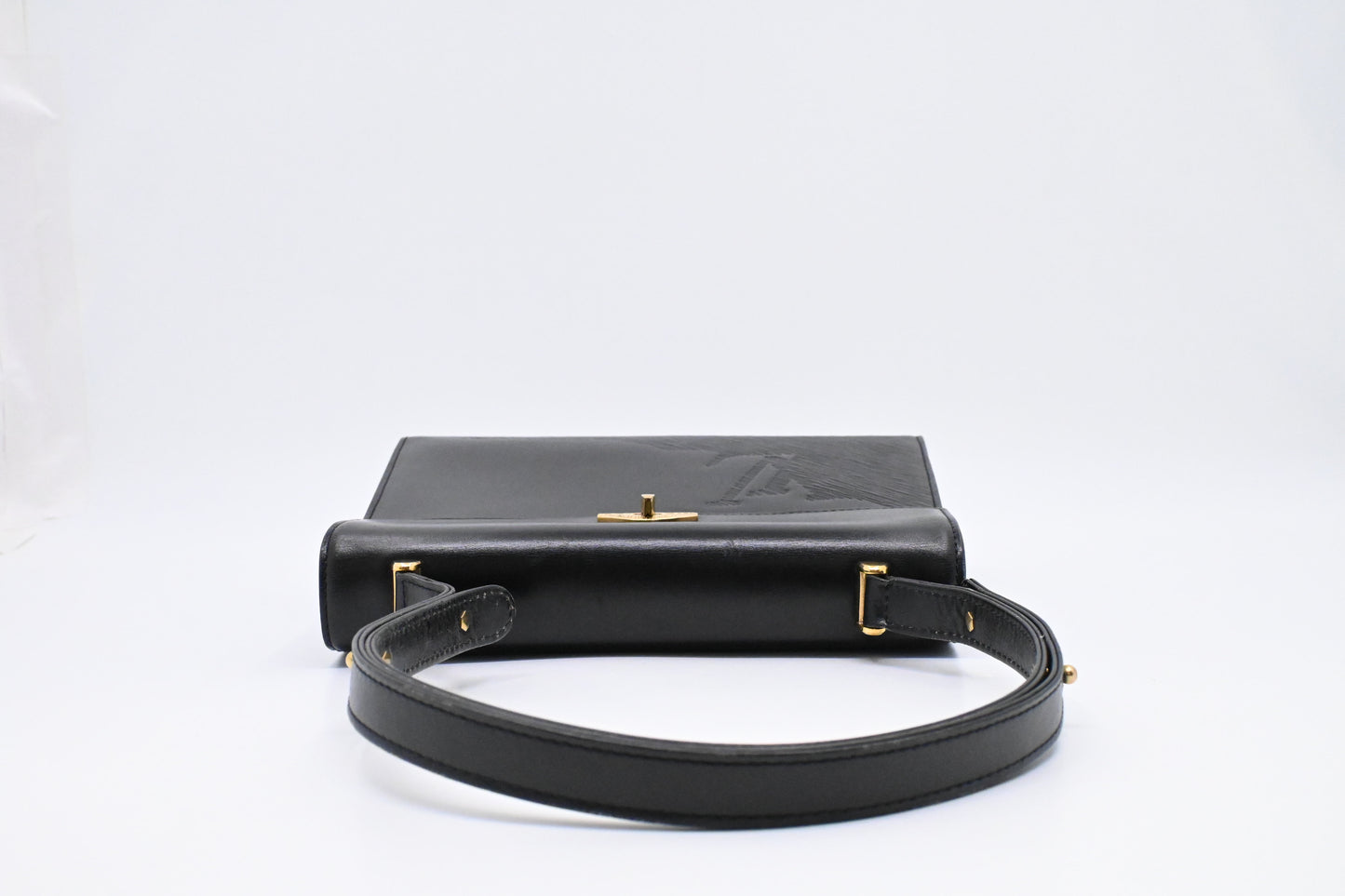 Louis Vuitton Sparte Shoulder Bag in Black Partial Grain Leather
