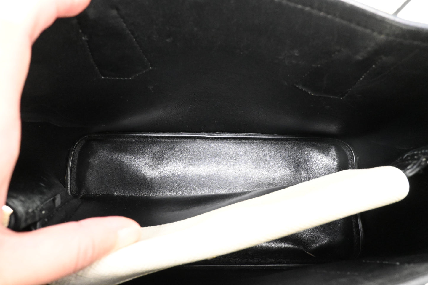 Prada Medium Handbag in White Saffiano Leather