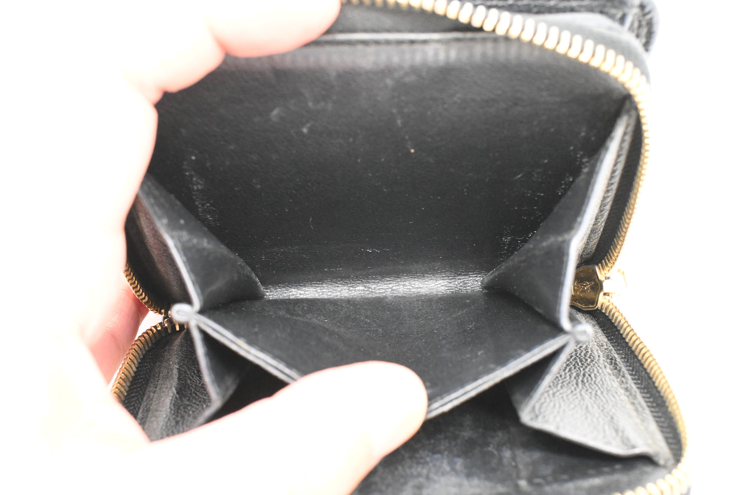 YSL Saint Laurent Compact Wallet in Black Leather
