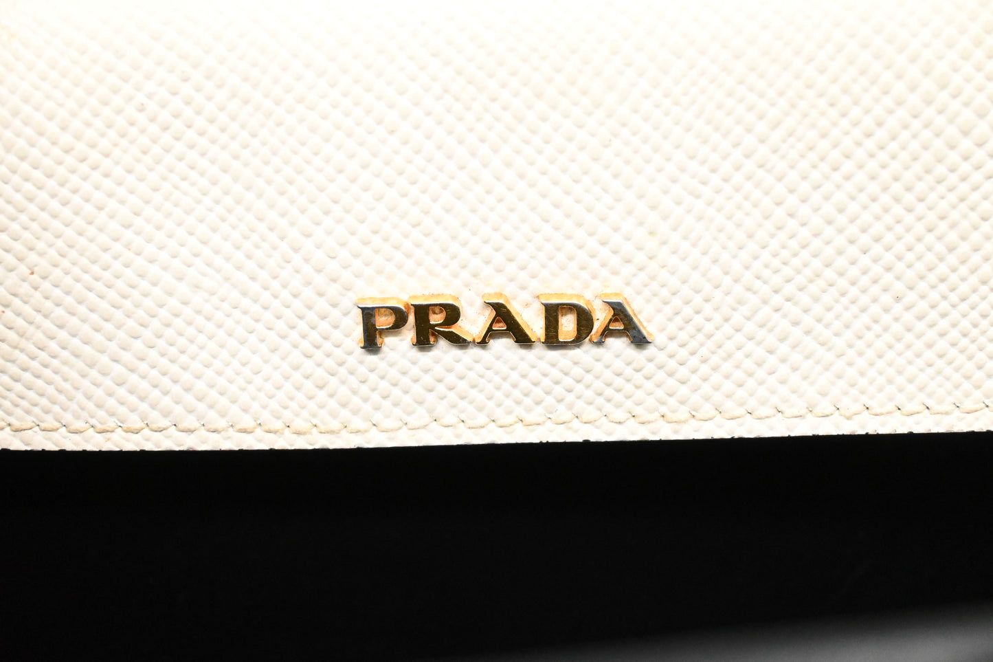 Prada Medium Handbag in White Saffiano Leather